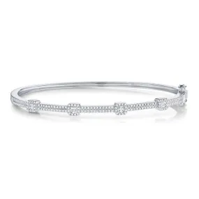 0.52CT Diamond Baguette bangle