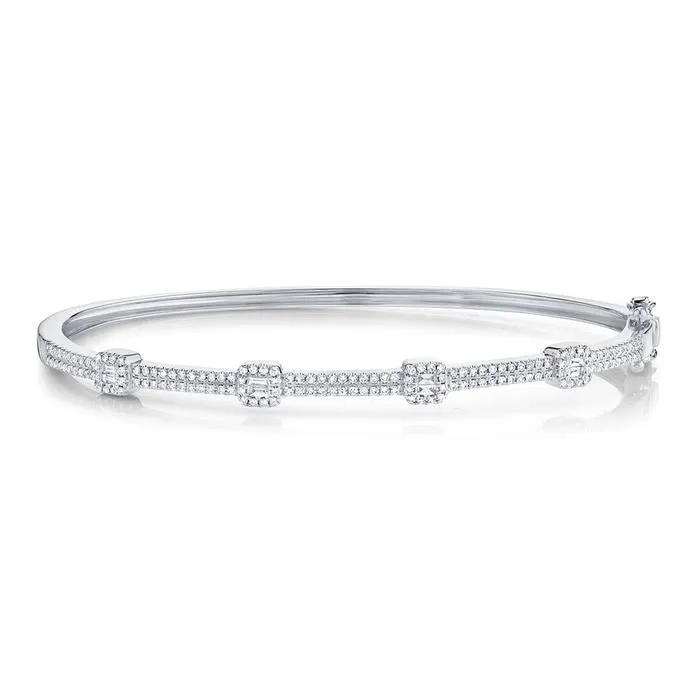 0.52CT Diamond Baguette bangle