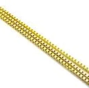 10K Yellow Gold 22" Fine Box Link Chain