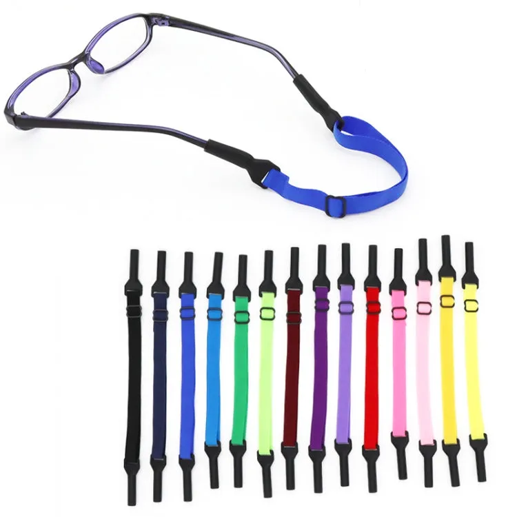 10pcs Short Style Glasses Non-Slip Rope Adjustable Elastic Sports Legs Anti-Drop Fixed Strap(Big Red)