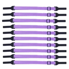 10pcs Short Style Glasses Non-Slip Rope Adjustable Elastic Sports Legs Anti-Drop Fixed Strap(Light Purple)