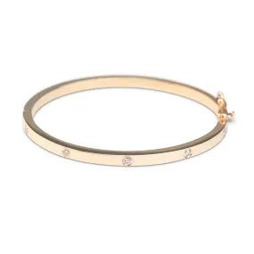 14K Diamond Eternity Bangle