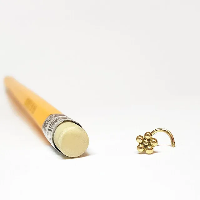 14k Gold Dainty Stud Earrings | Hippie Heart