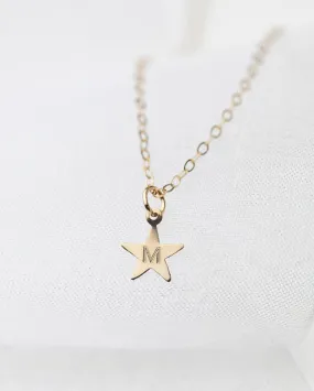 14K Gold Star Necklace