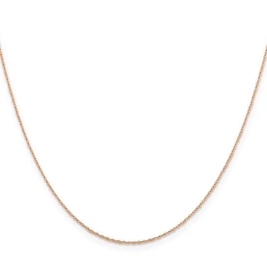 14k Rose Gold Baby Rope Chain