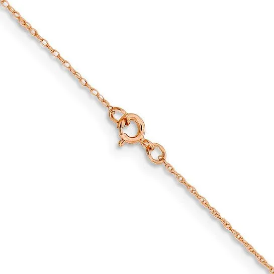 14k Rose Gold Baby Rope Chain