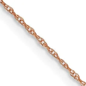 14k Rose Gold Baby Rope Chain