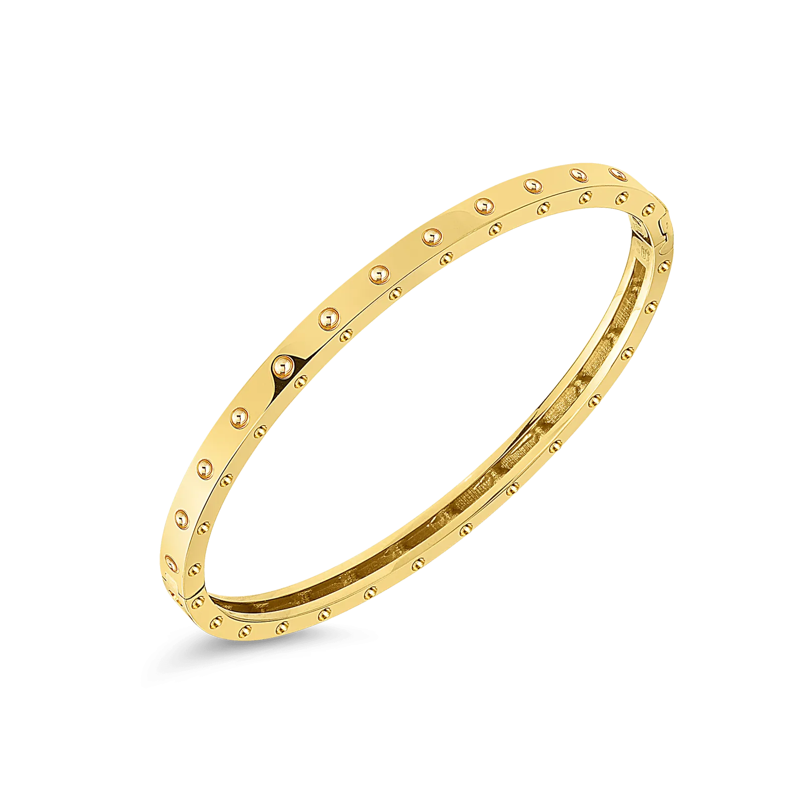 18K Gold Pois Moi Oval Bangle