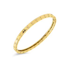 18K Gold Pois Moi Oval Bangle