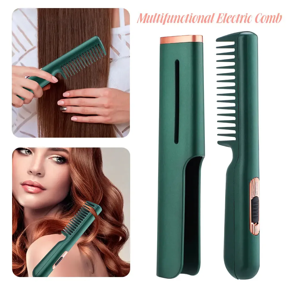 2 in 1 USB Heated Hair Comb