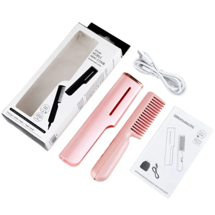 2 in 1 USB Heated Hair Comb