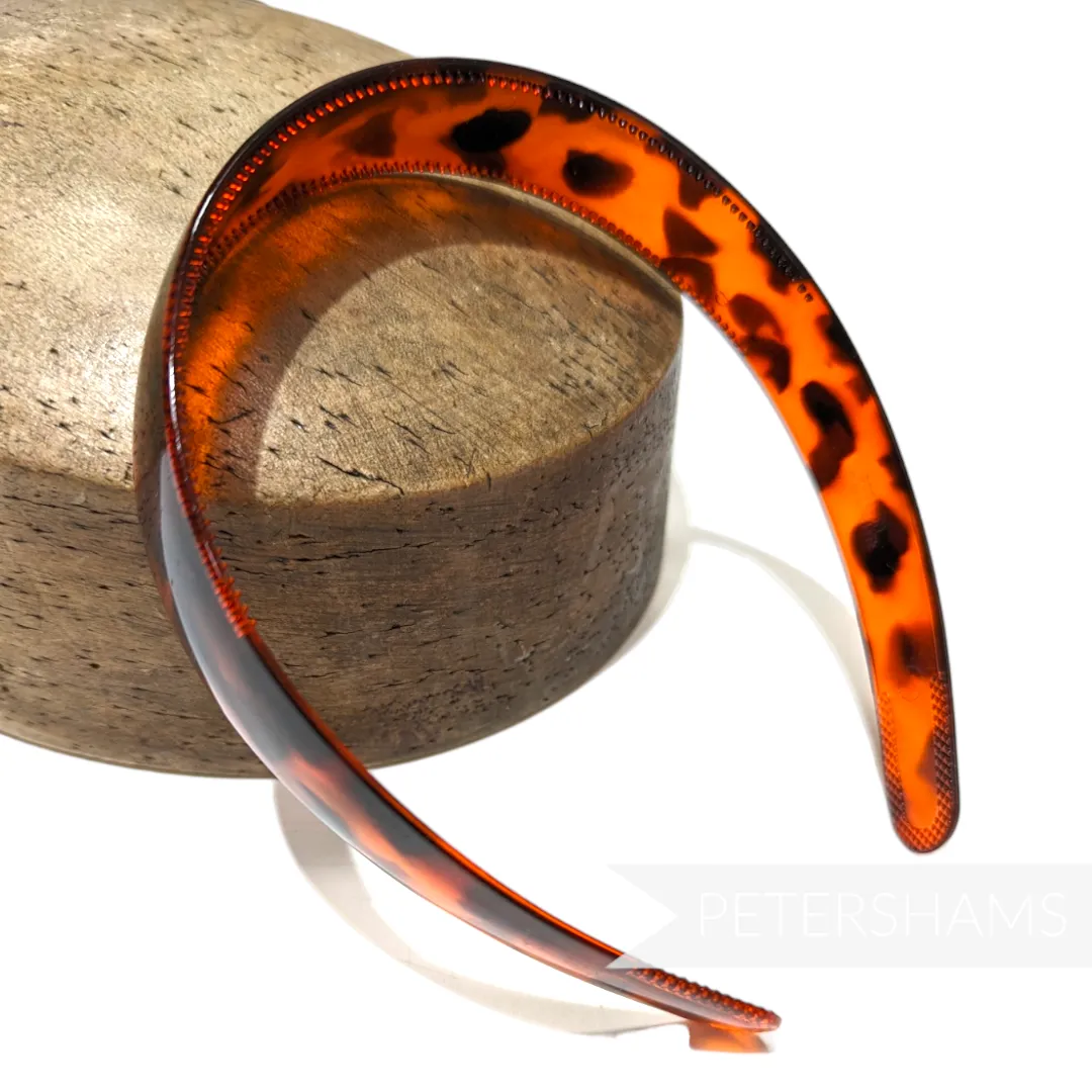 25mm Tortoise Shell Effect Plastic Headbands