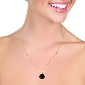 8.5 Carat 14K Solid Yellow Gold Erotica Garnet Necklace