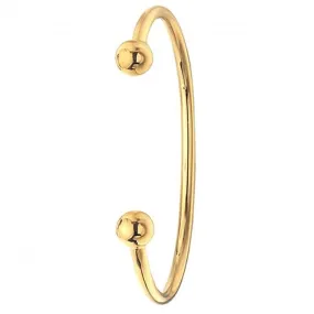 9CT Yellow Gold Men's Torc Bangle BN119