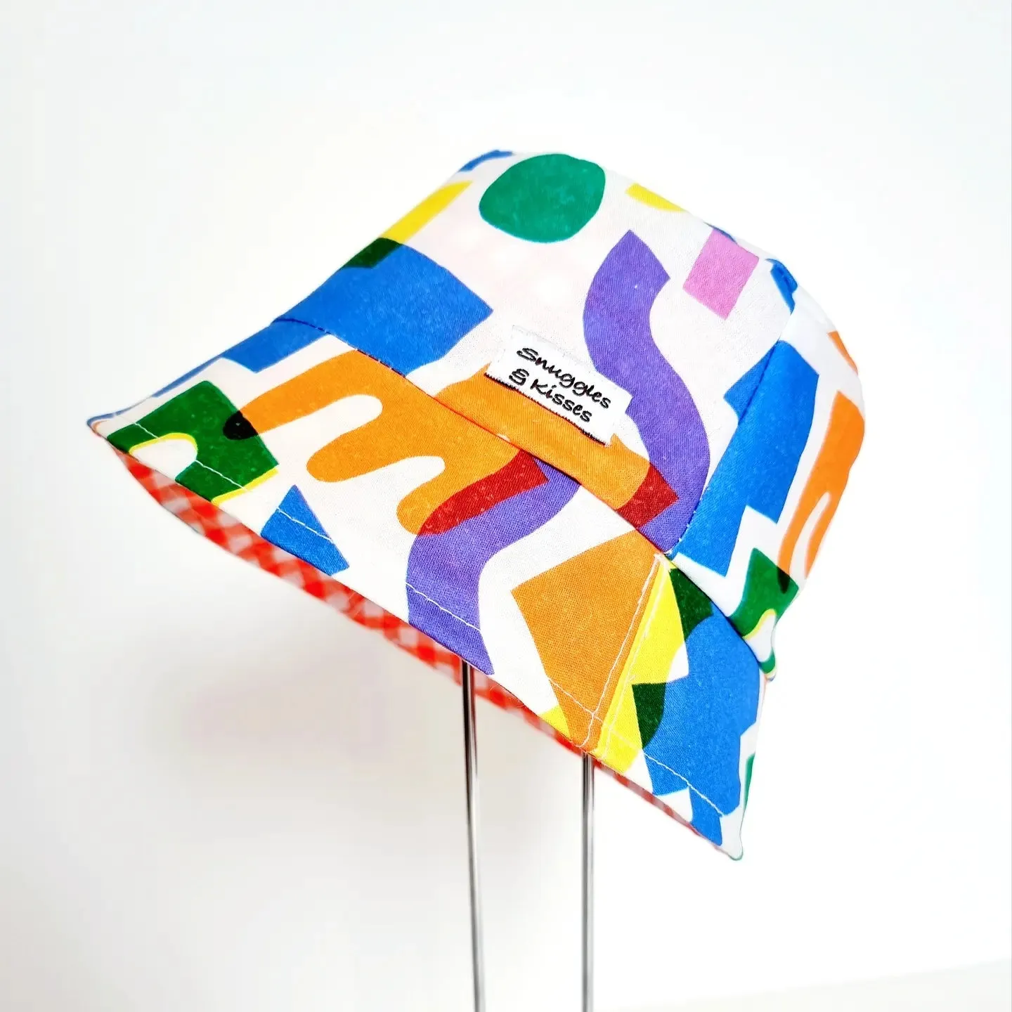 Abstract Print Reversible Sunhat-Bucket Style