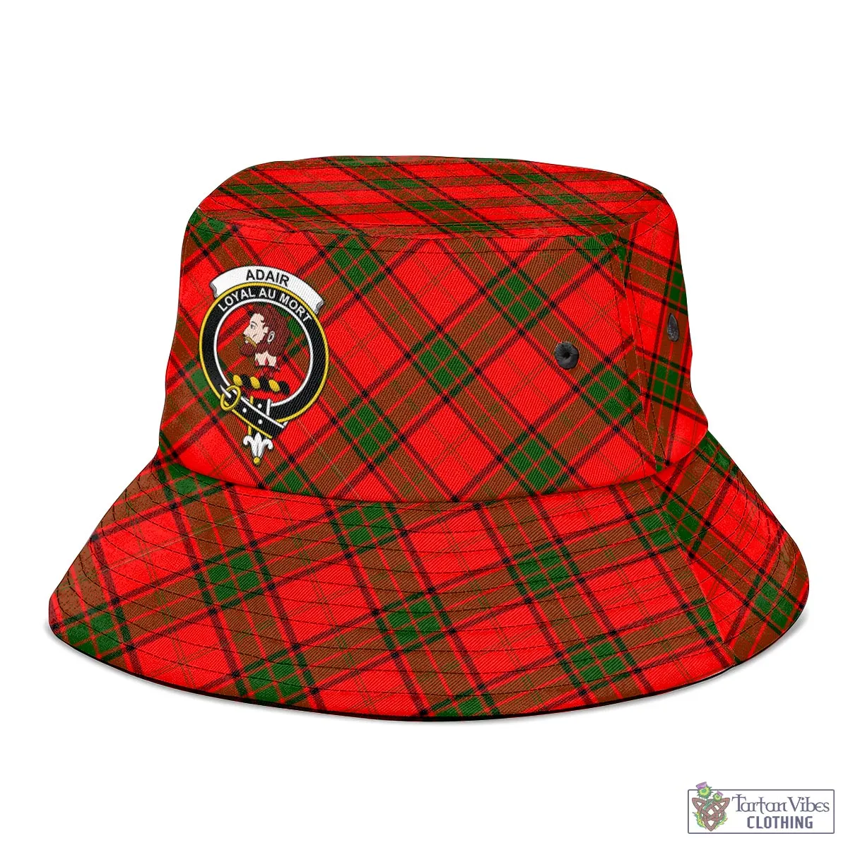 Adair Tartan Bucket Hat with Family Crest