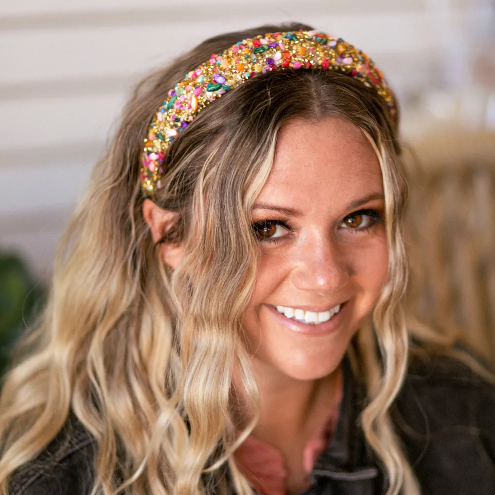 All That Glitters Headband - Multi   Gold