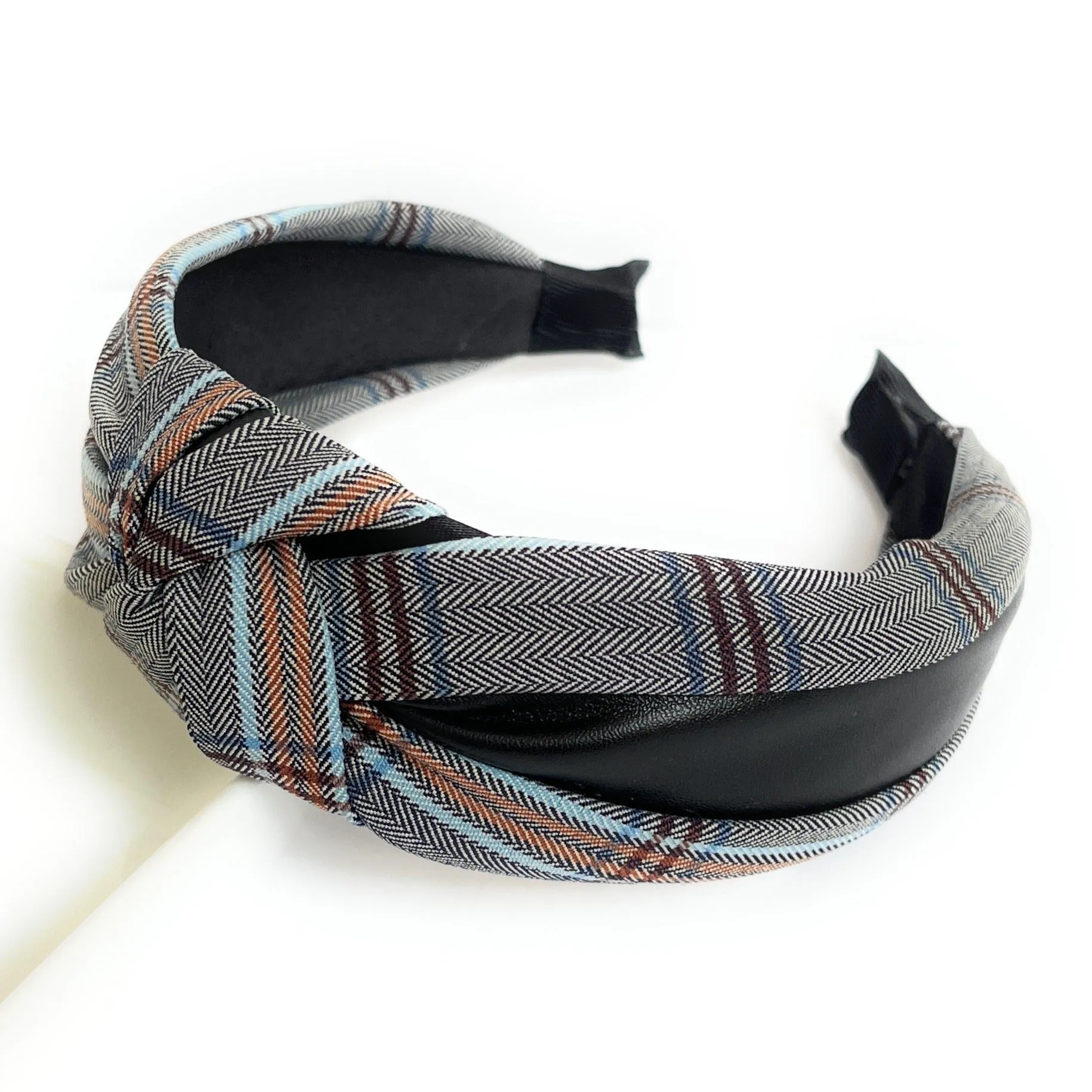 Ana Plaid Knot Headband