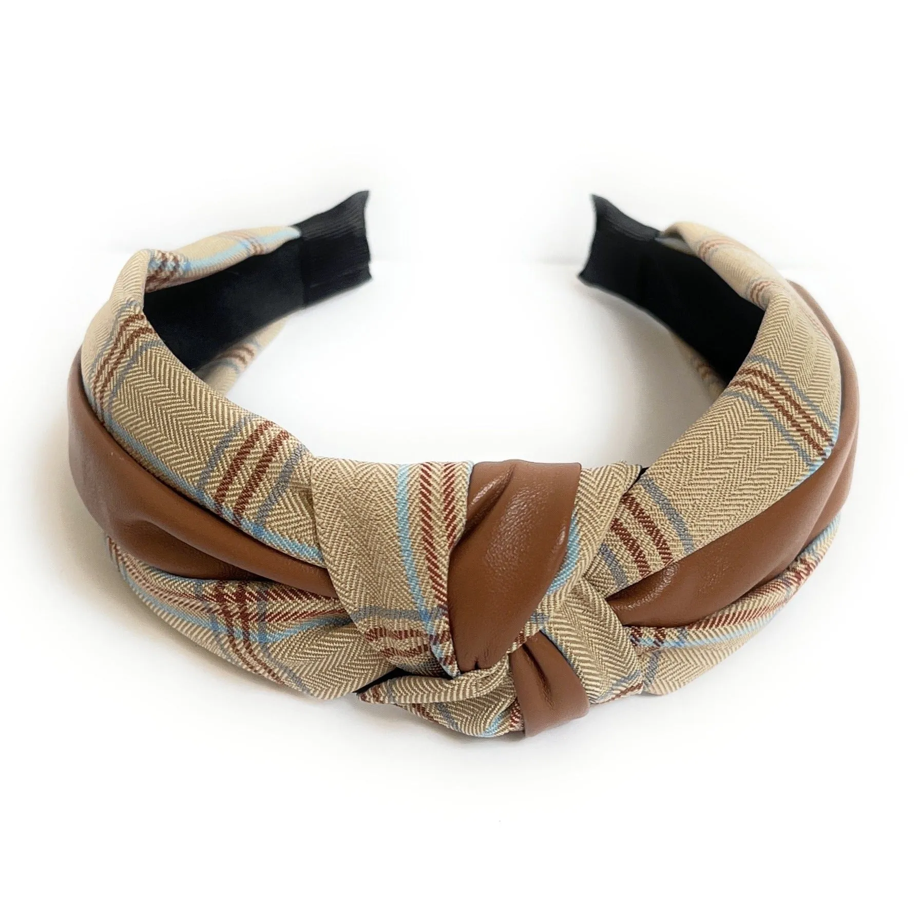 Ana Plaid Knot Headband