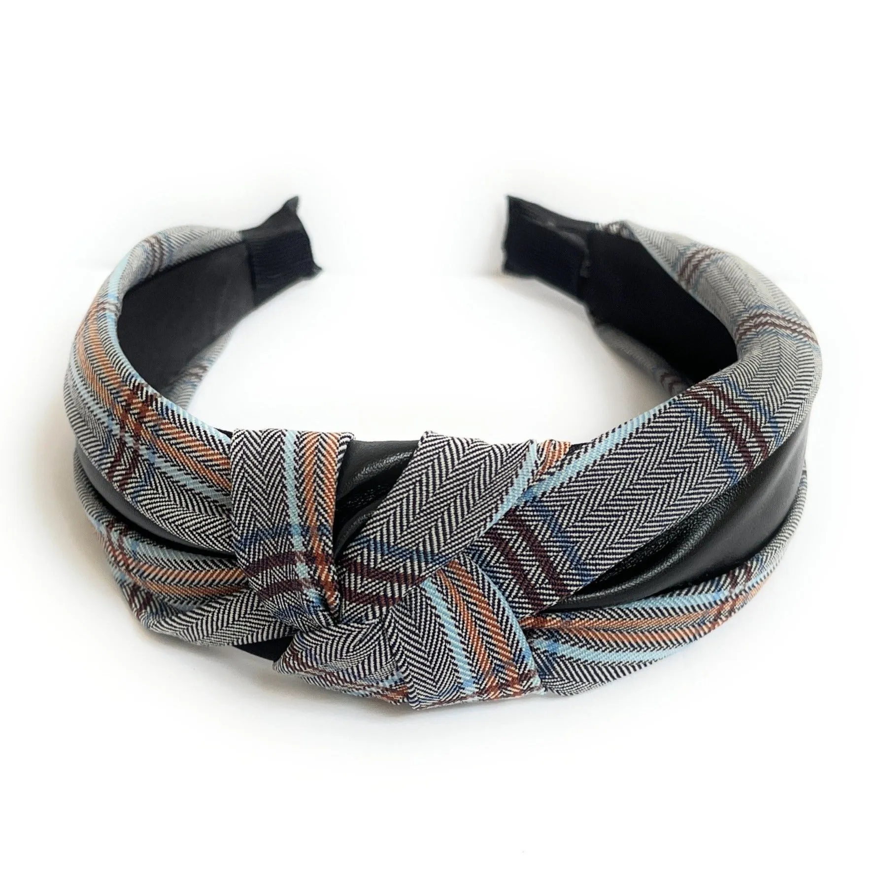 Ana Plaid Knot Headband