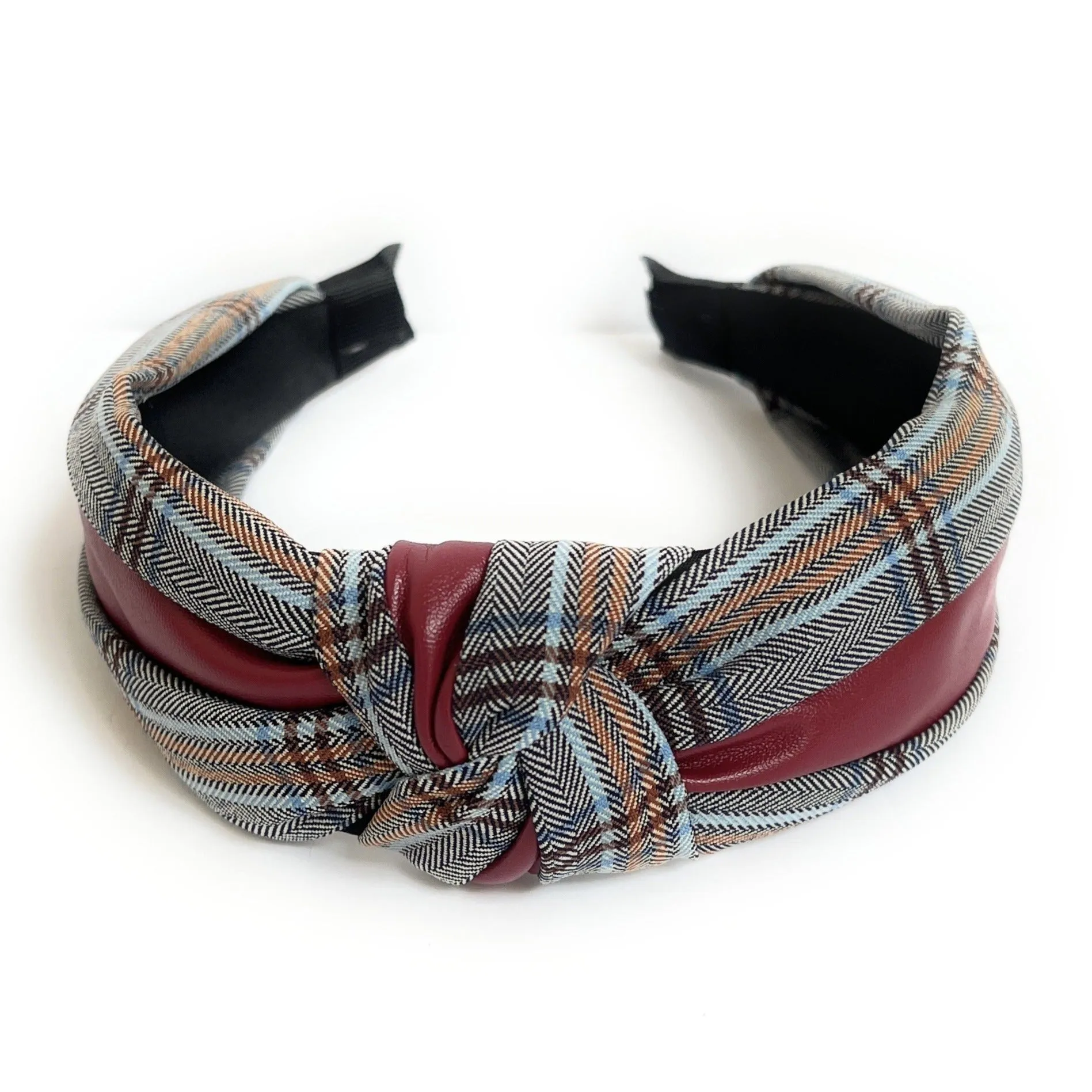 Ana Plaid Knot Headband