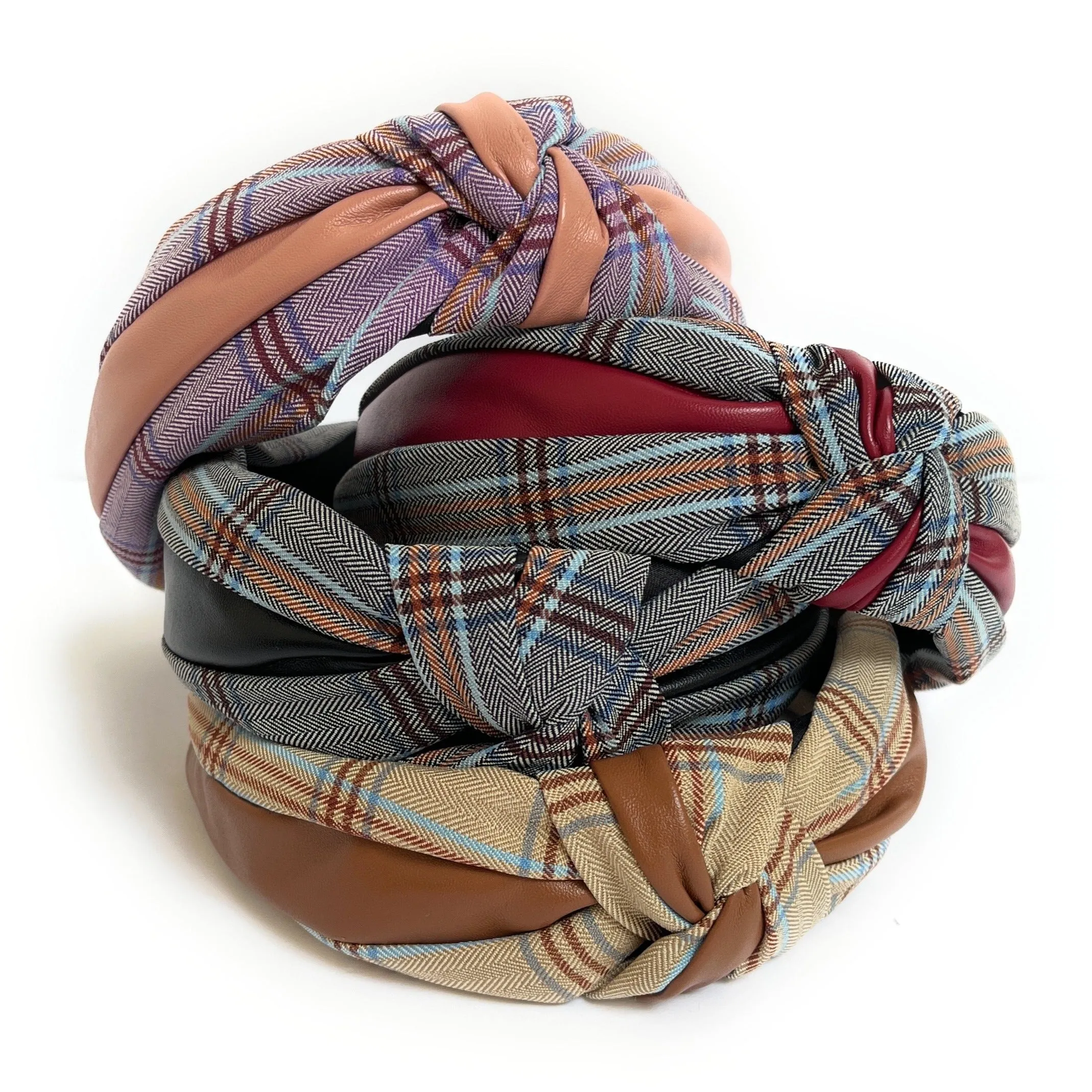 Ana Plaid Knot Headband