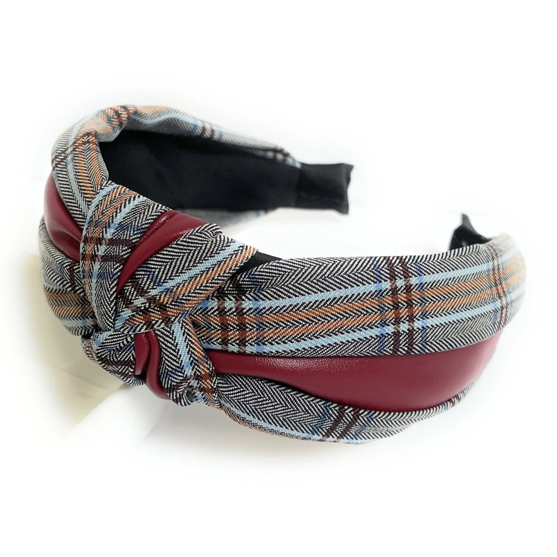 Ana Plaid Knot Headband