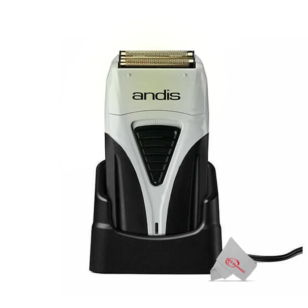 Andis Profoil Lithium Plus Cordless Titanium Foil Shaver 17200 with 9" Comb White