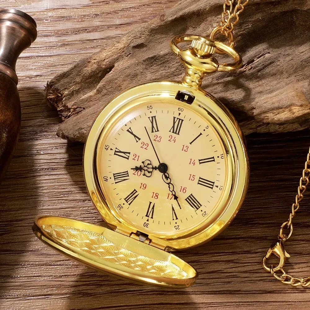 Antique Pocket Watch /Necklace Pendant Clock Chain