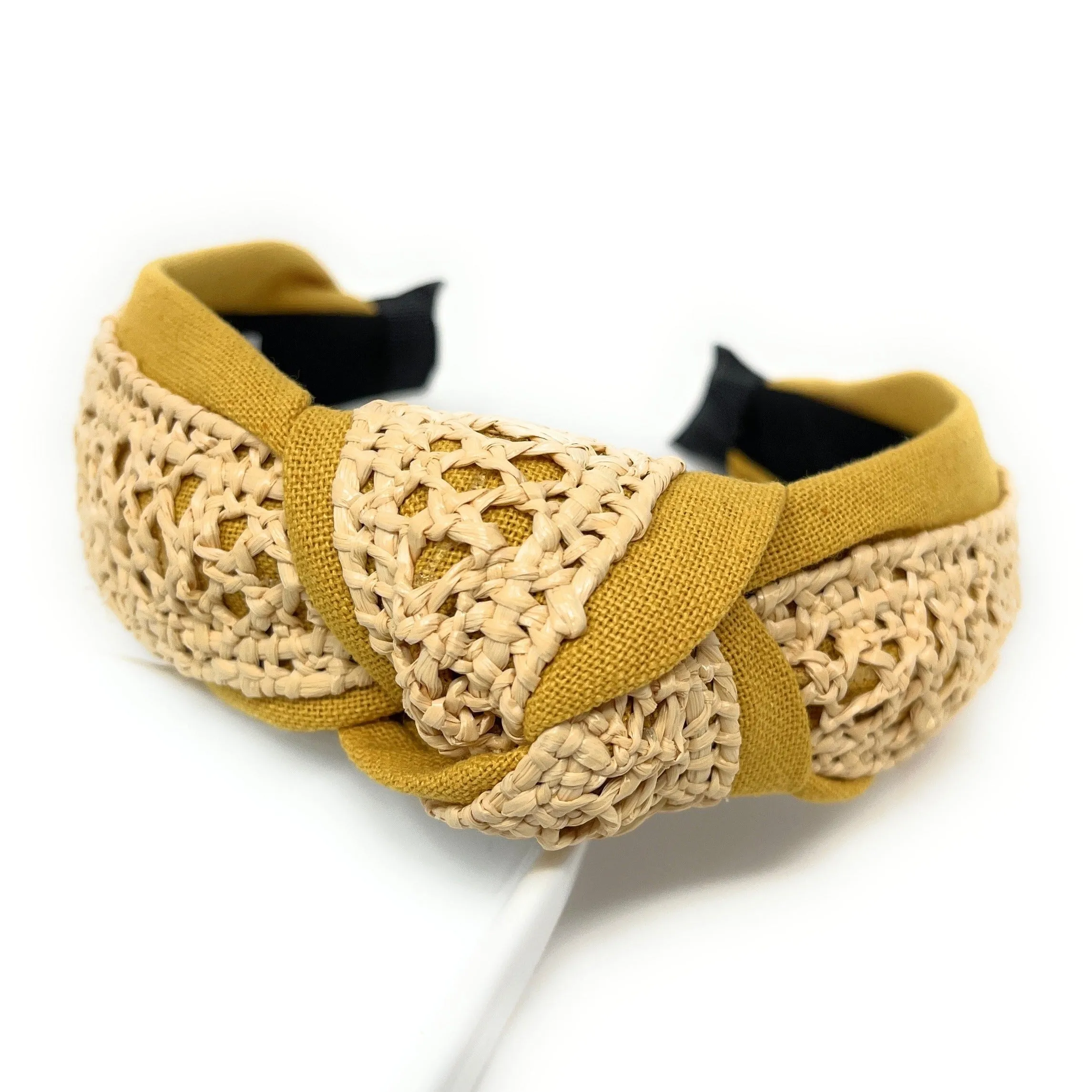 Ari Raffia Woven Top Knot Headband (more colors)