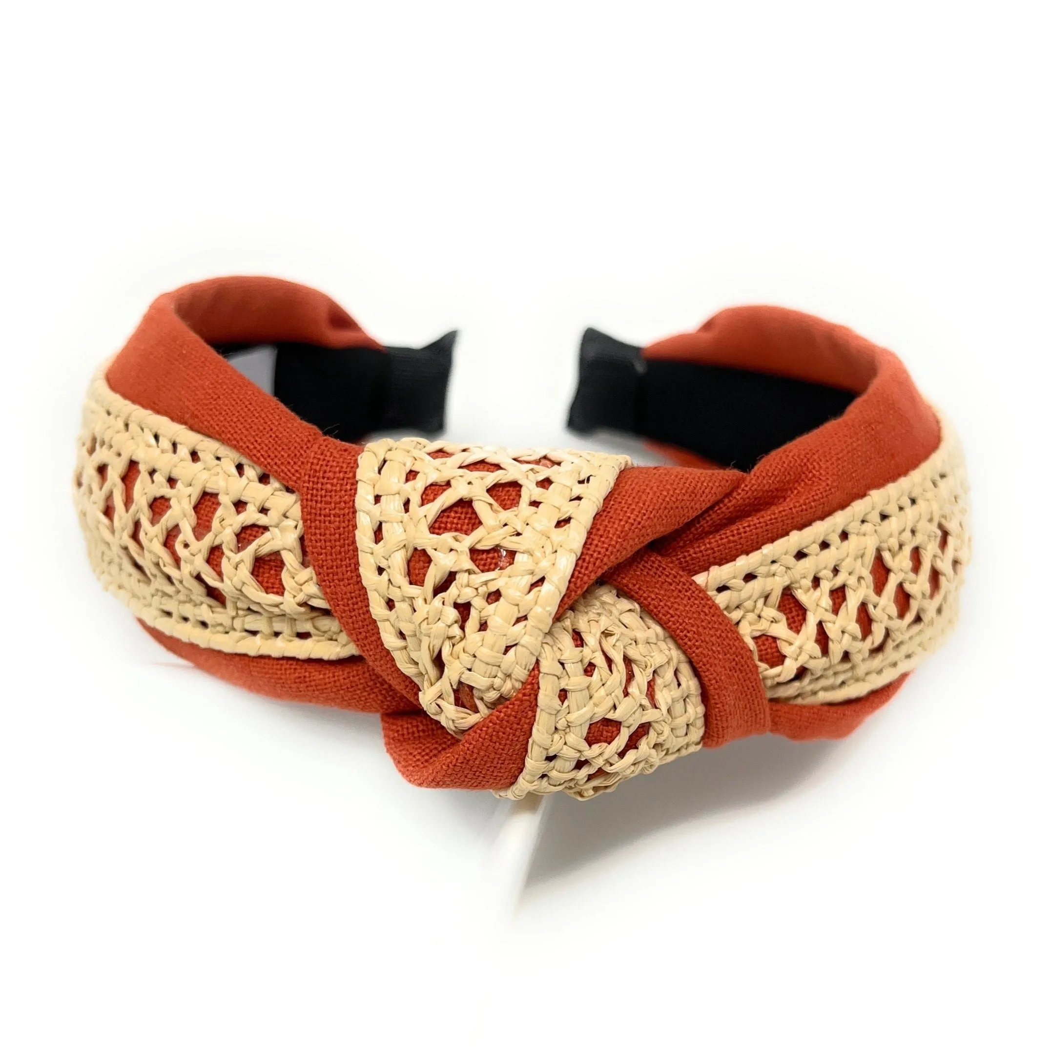 Ari Raffia Woven Top Knot Headband (more colors)