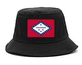 Arkansas State Flag AR Chest Mens Bucket Hat