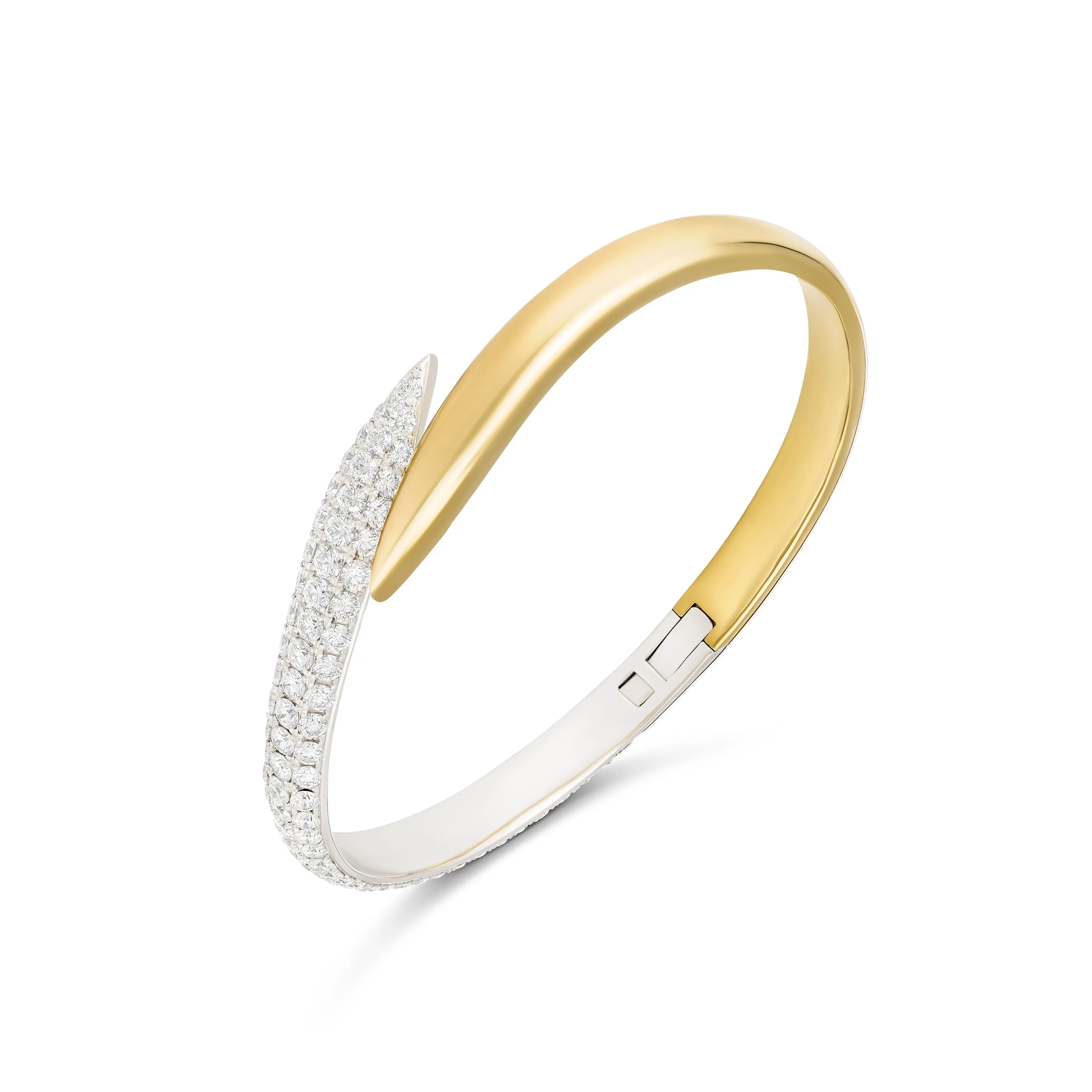 Artisan Two Tone Diamond Bangle