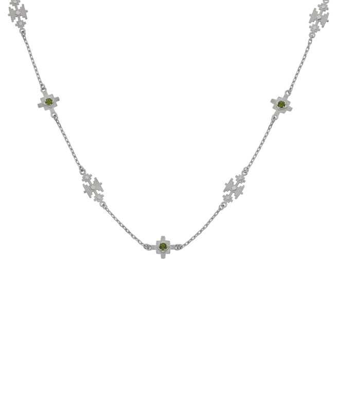 Ayllu Necklace | 925 Sterling Silver | Chrome Diopside