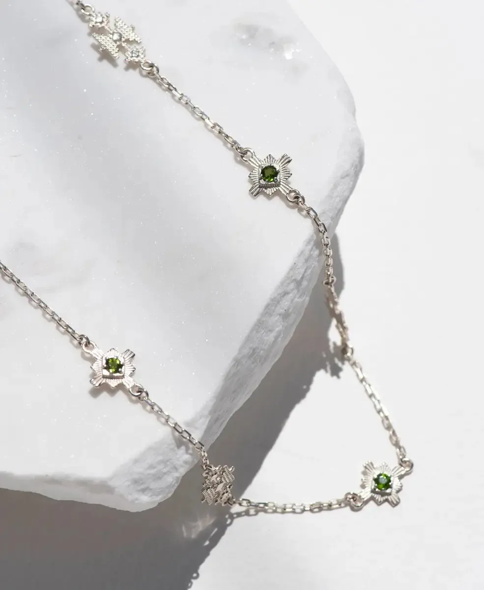 Ayllu Necklace | 925 Sterling Silver | Chrome Diopside