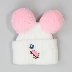 Baby Girl Newborn Hat - First size with duck