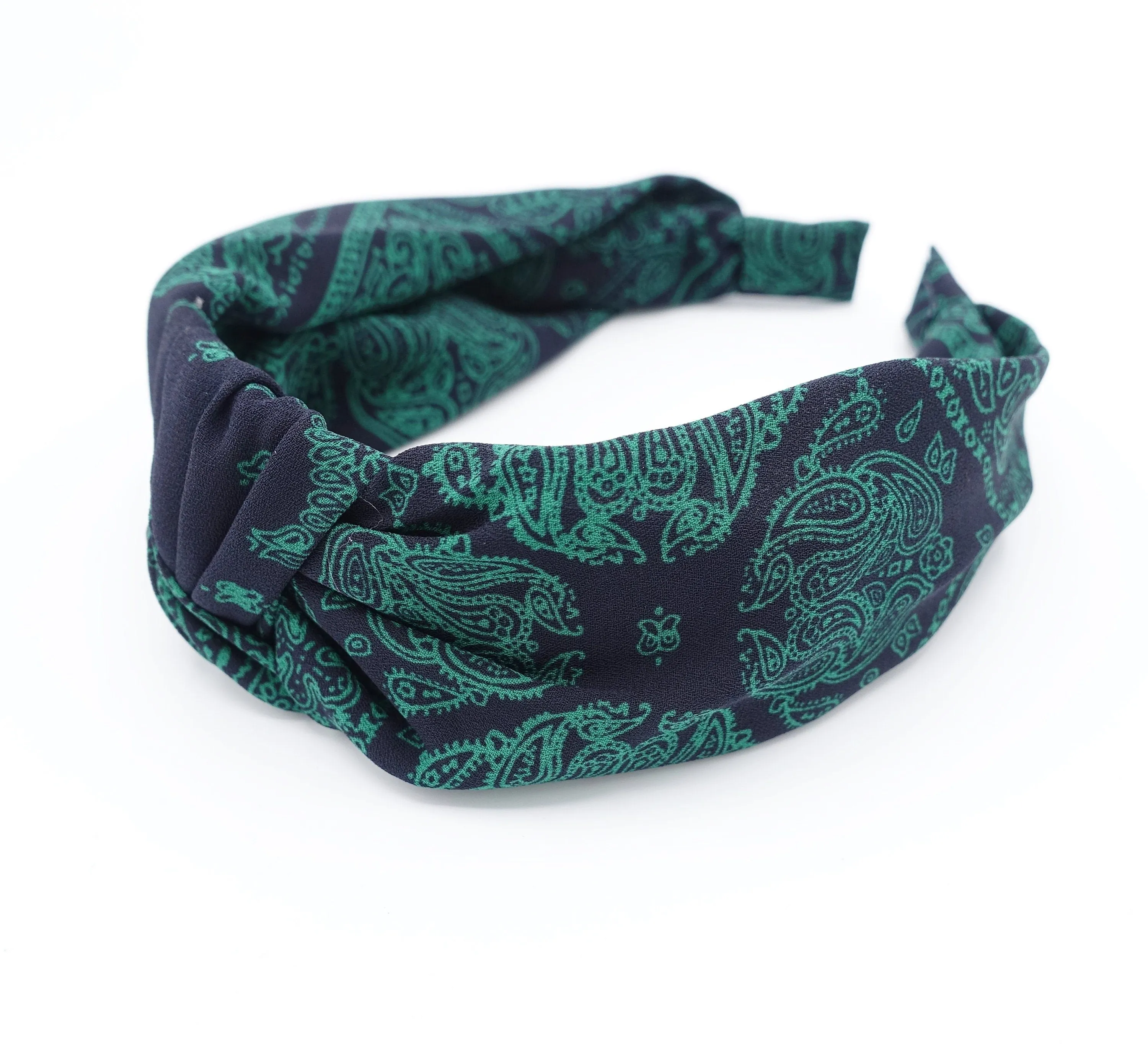 bandana headband paisley knotted hairband women hair accessory