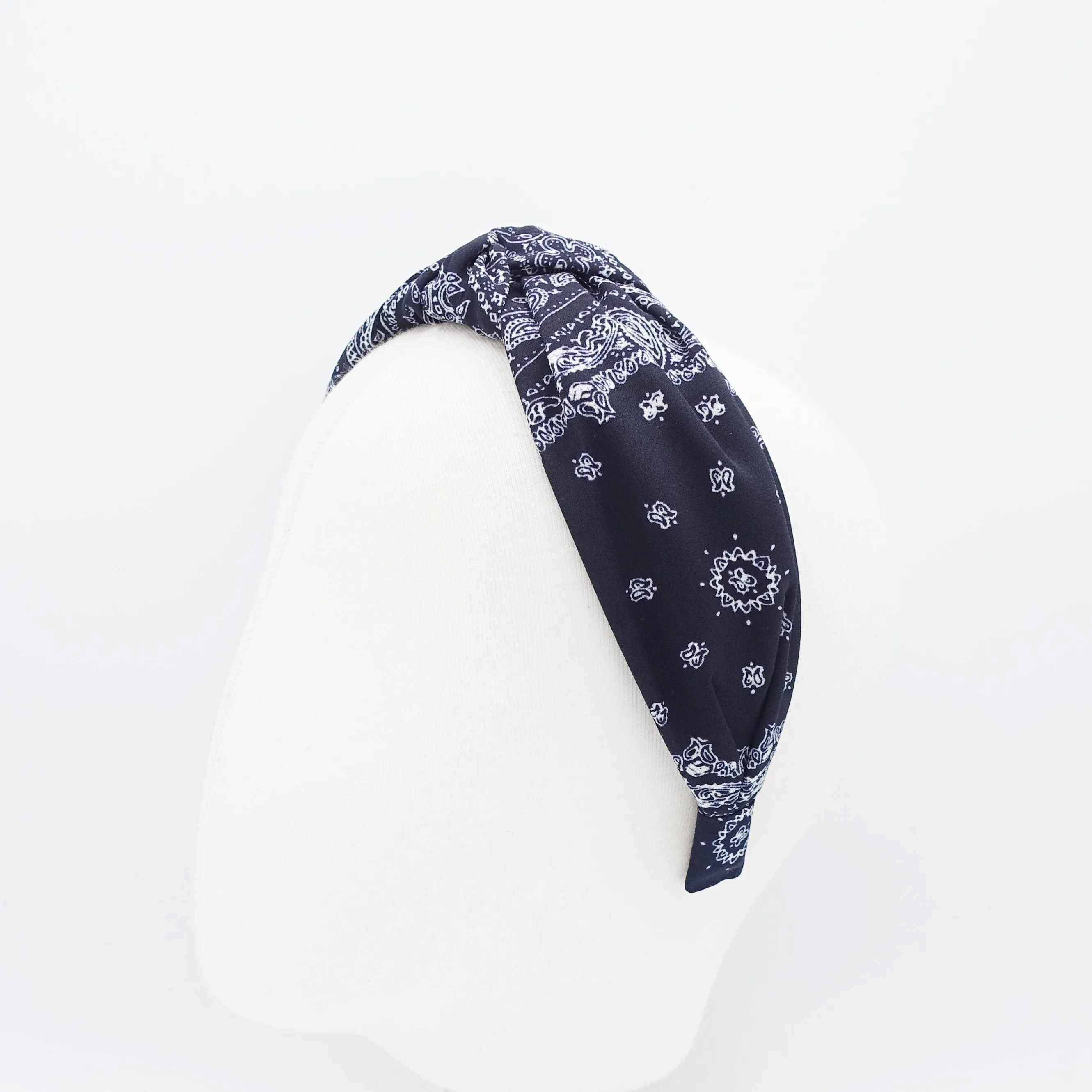 bandana headband paisley knotted hairband women hair accessory