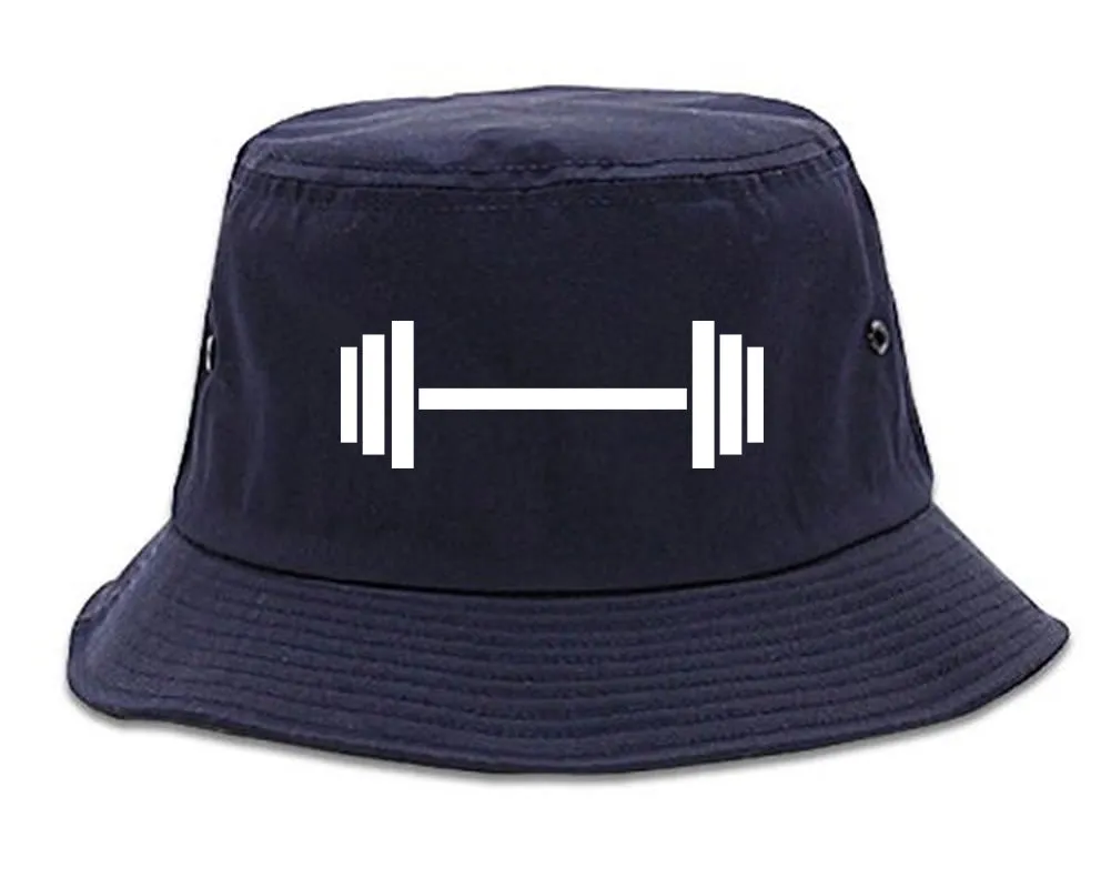 Barbell Workout Gym Mens Bucket Hat