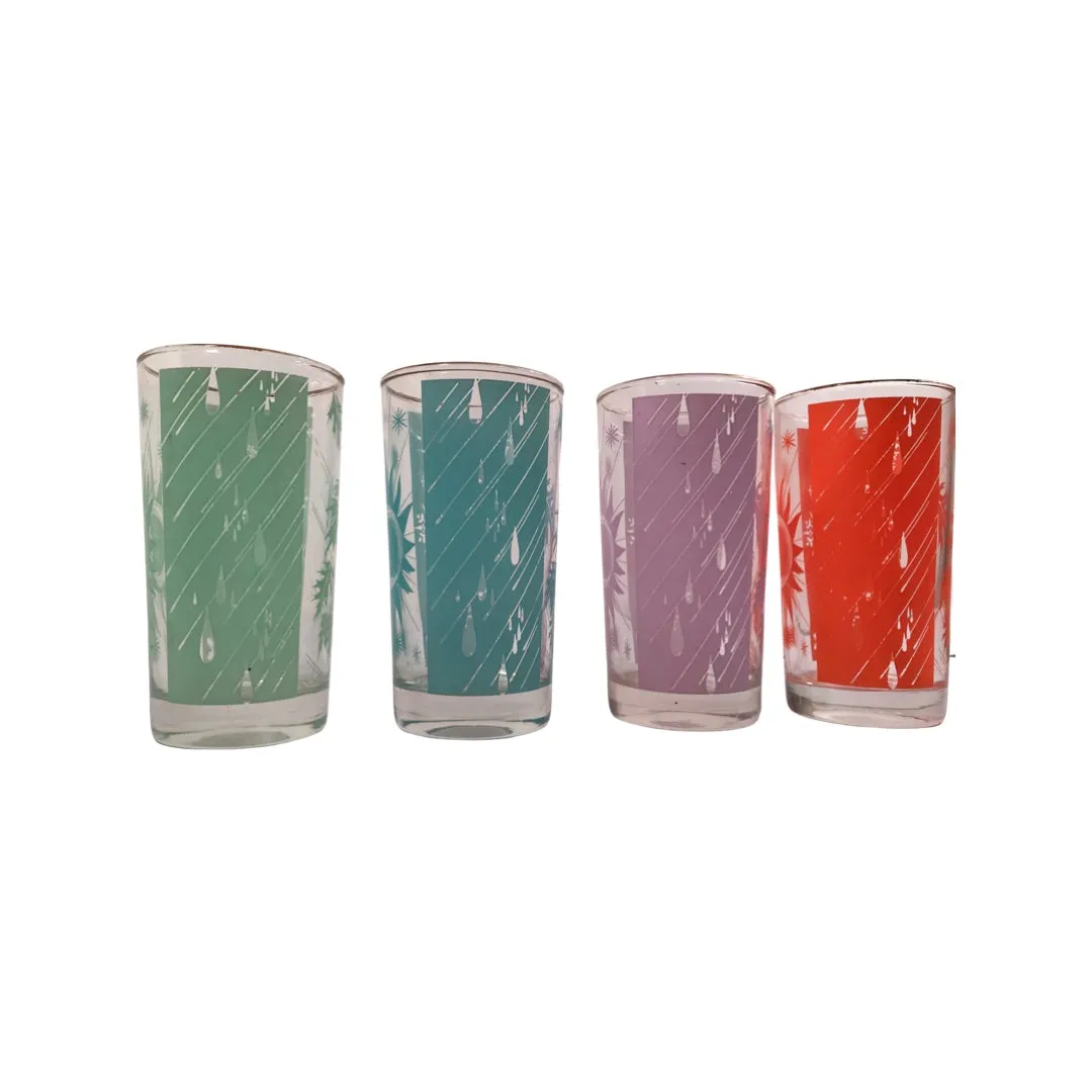 Bartlett Collins Mid-Century Four Seasons Glasses (Set of 8)