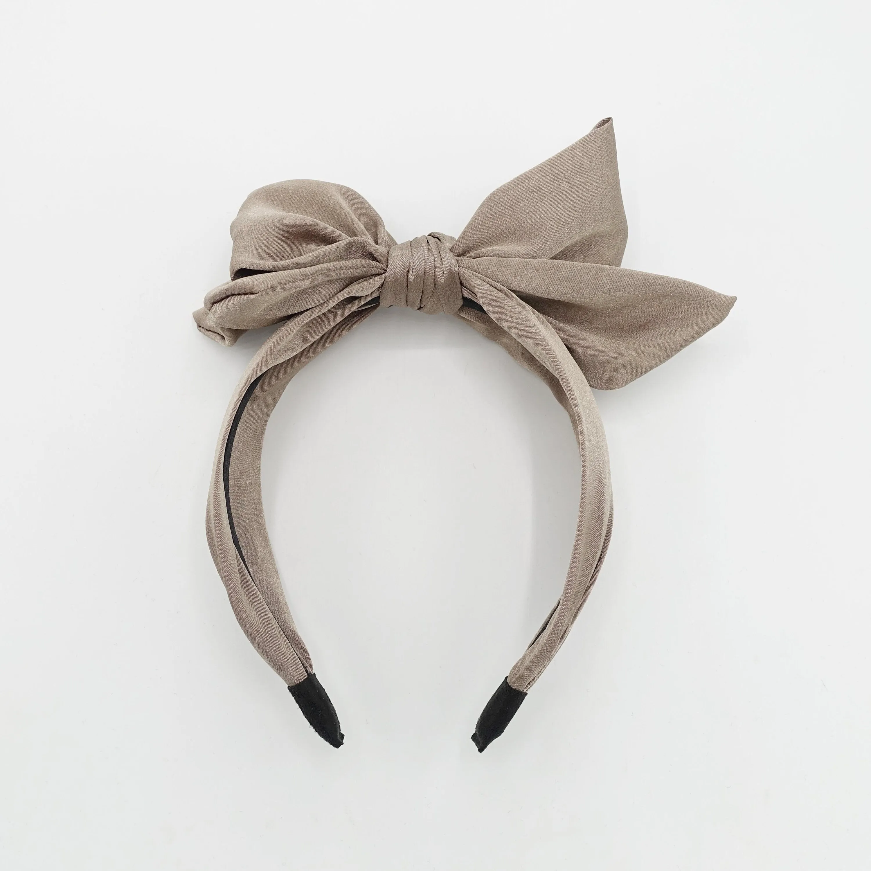 big satin bow knot hairband fashion headband for women hair accessory