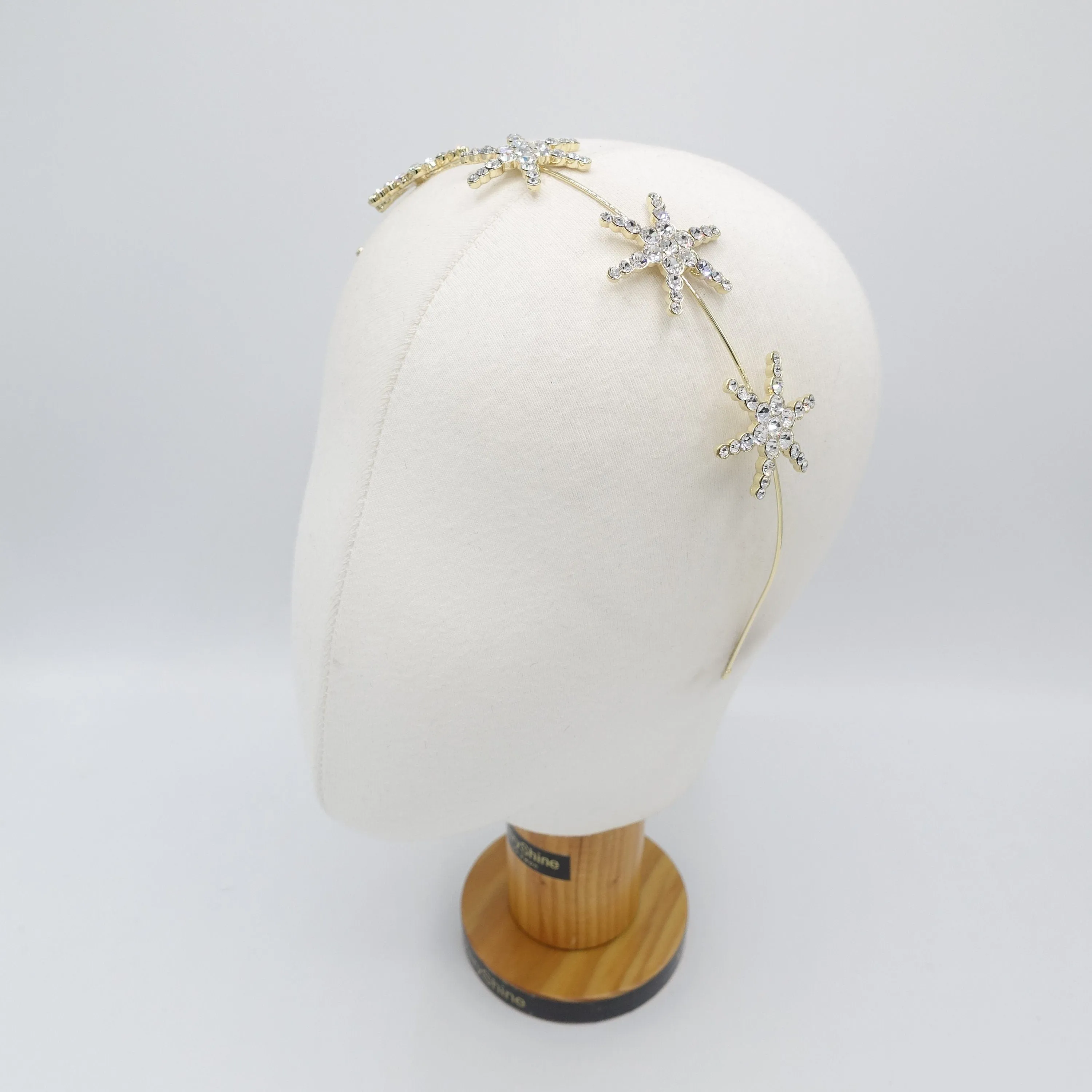 big star rhinestone headband giant star bling hairband for women