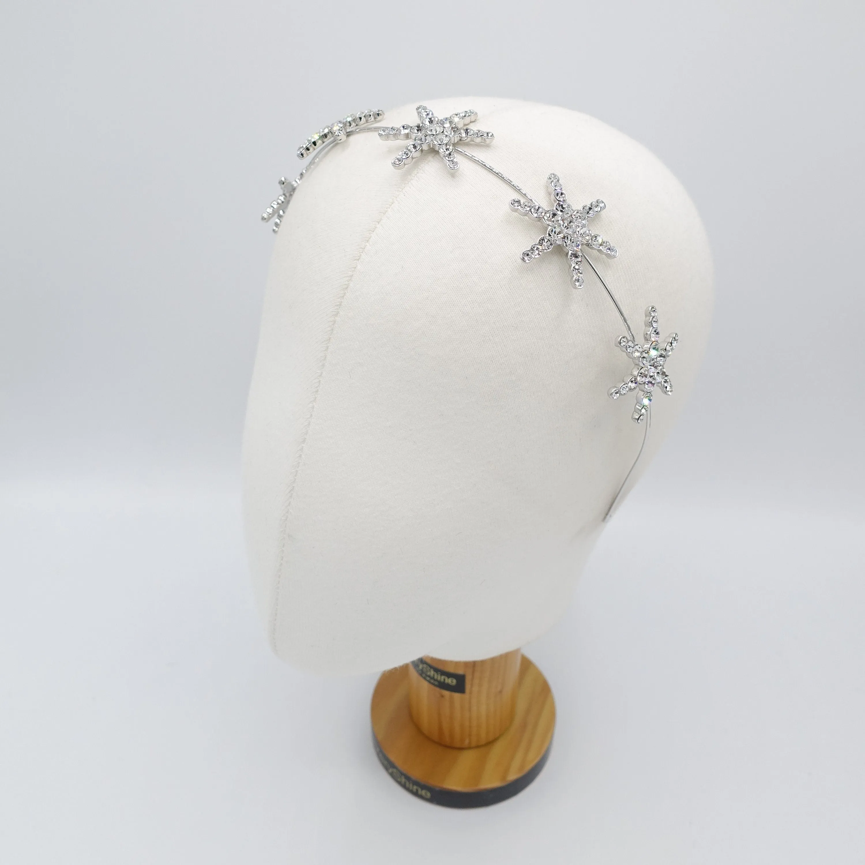 big star rhinestone headband giant star bling hairband for women