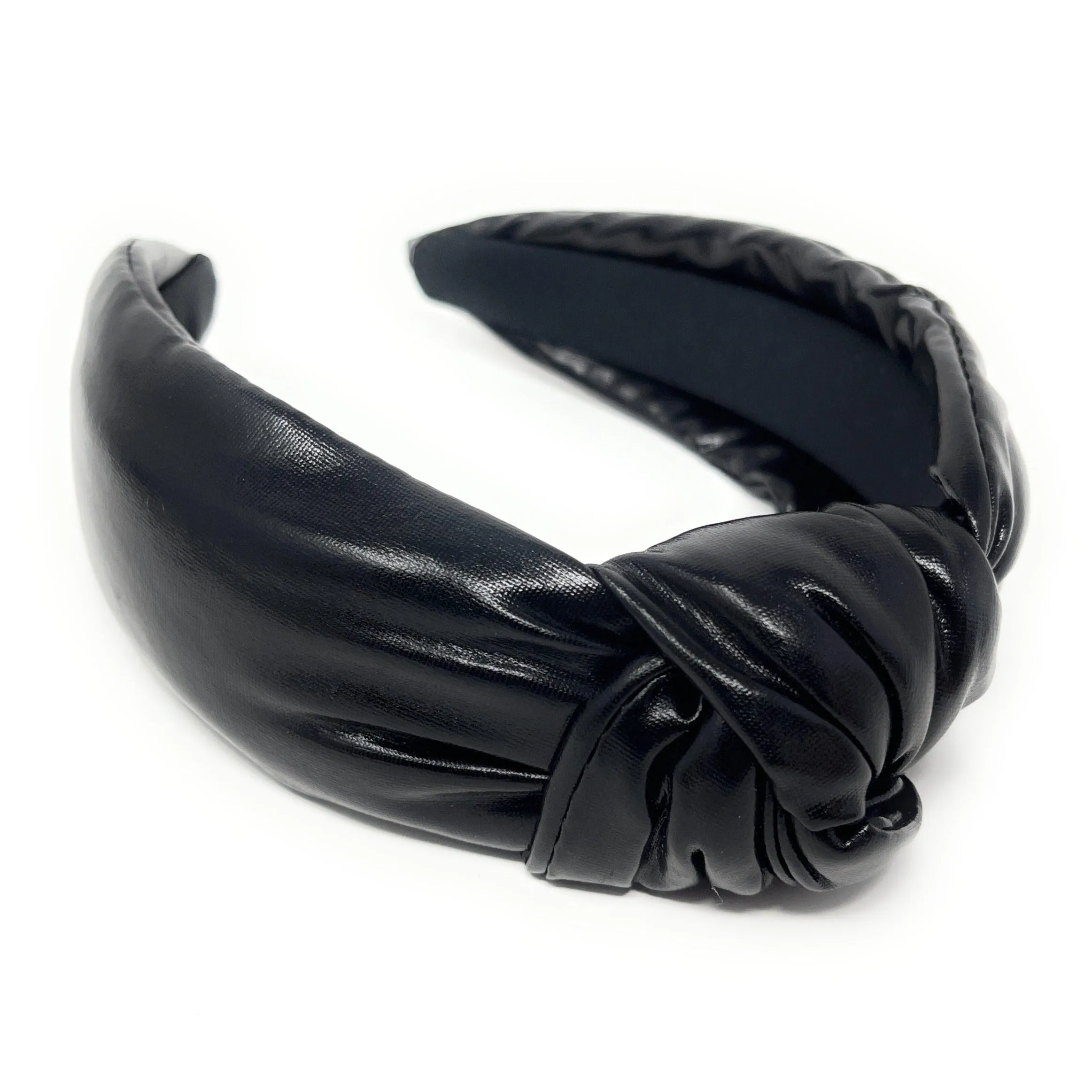 Black Metallic Knotted Headband