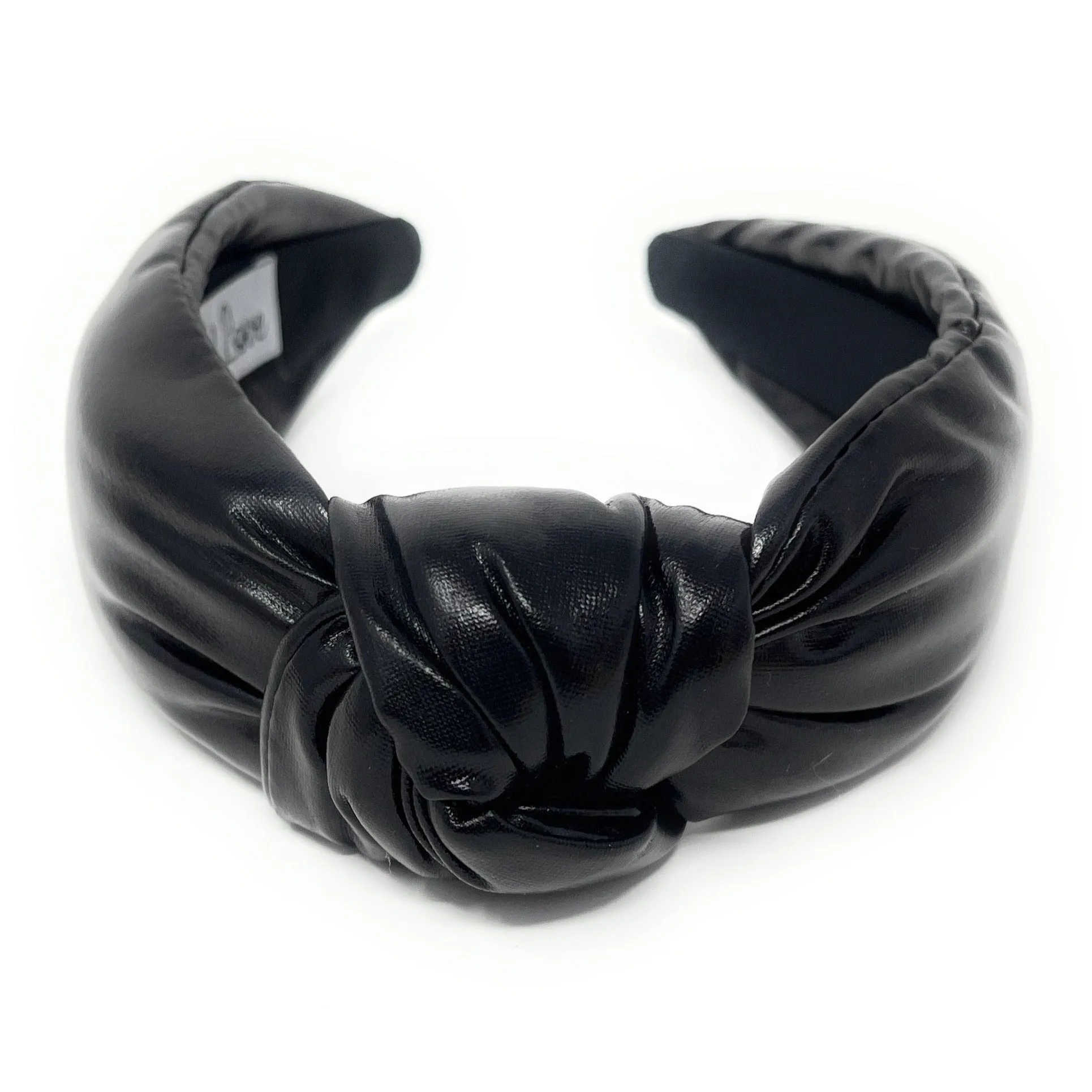 Black Metallic Knotted Headband