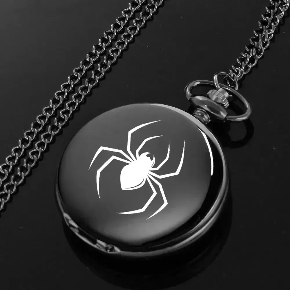 Black Spiderman Pocket Watch