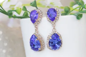 BLUE DANGLE EARRINGS