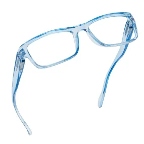 Blue-Light-Blocking-Reading-Glasses-Light-Blue-0-25-Magnification Anti Glare