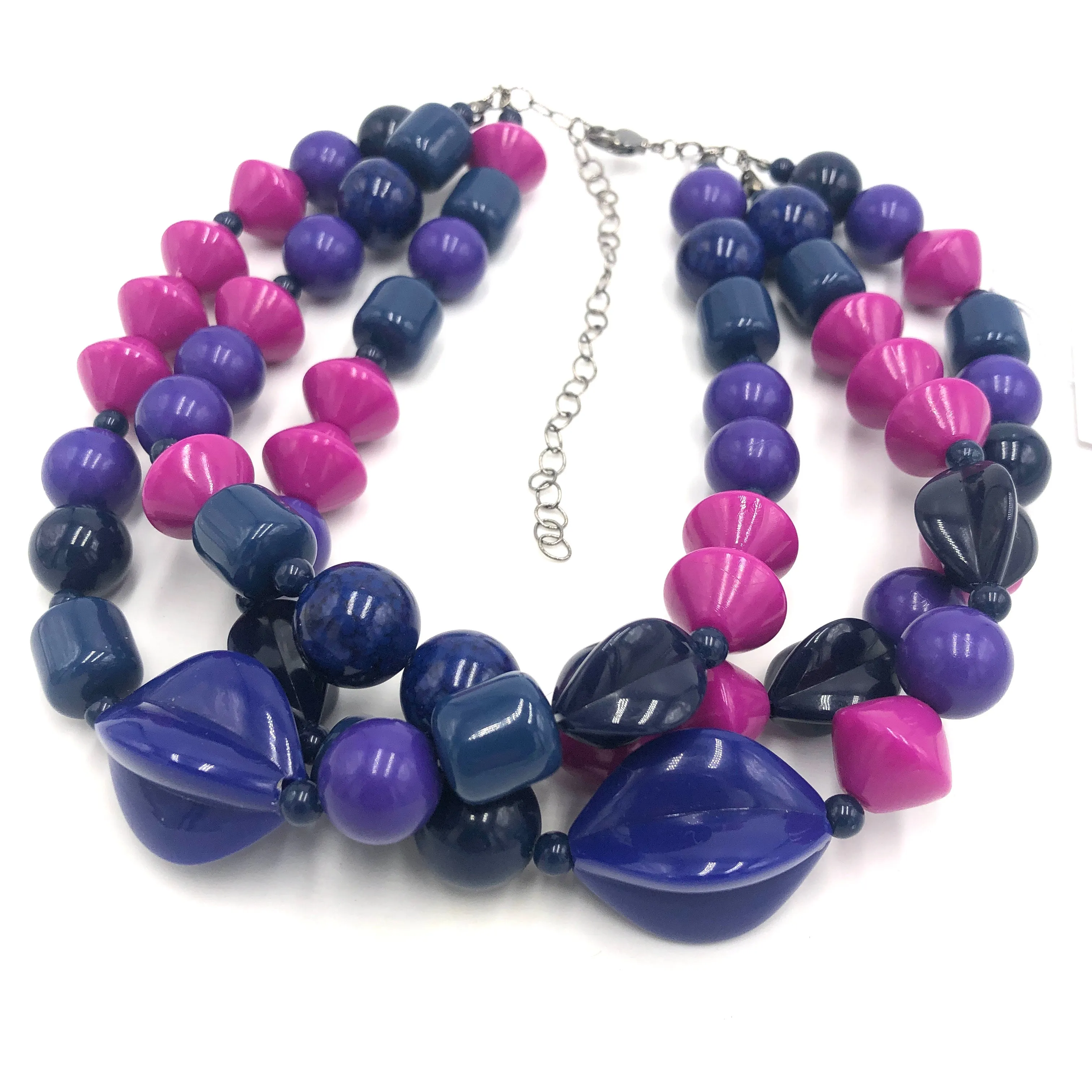 Blurples & Violet Mix Morgan Necklace