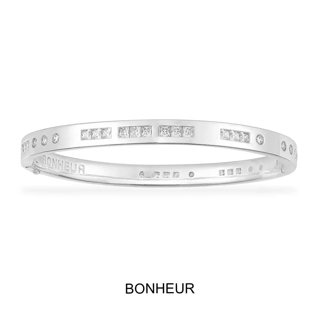 BONHEUR Morse Code Bangle